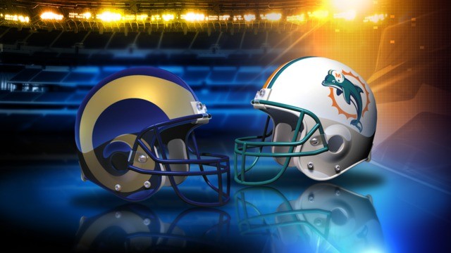 Dolphins face the Rams looking to go for 5 wins in a row.