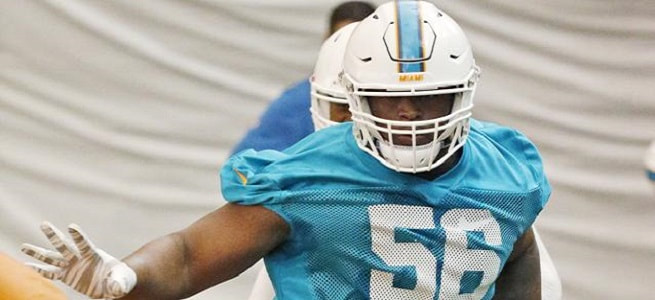 With McMillian injured, only Godchaux appears to be starter material from the 2017 Draft